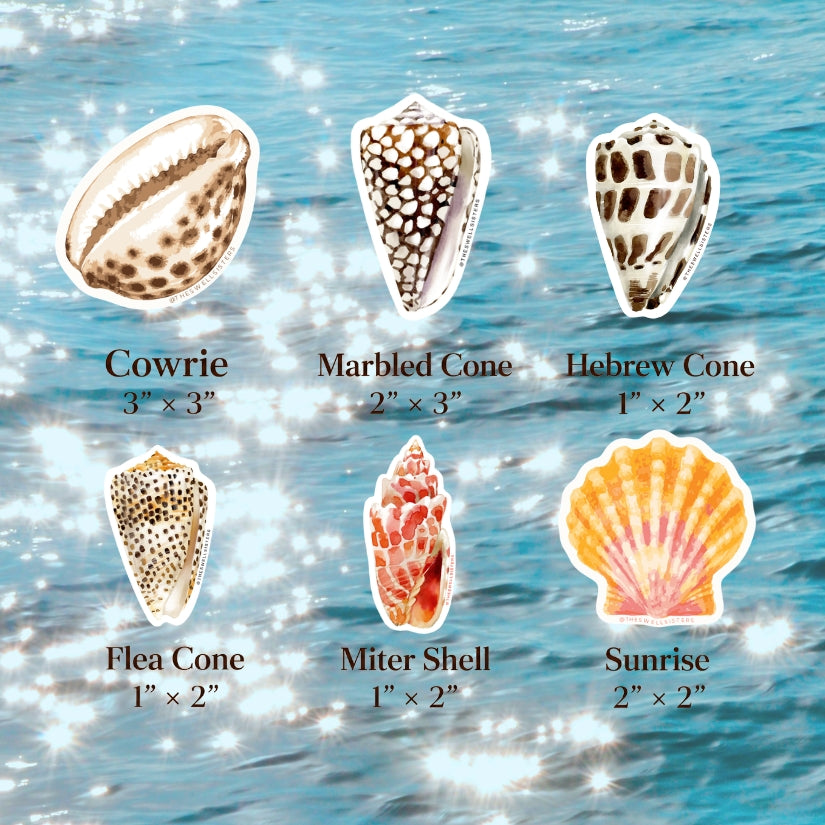 Weatherproof Shell Stickers
